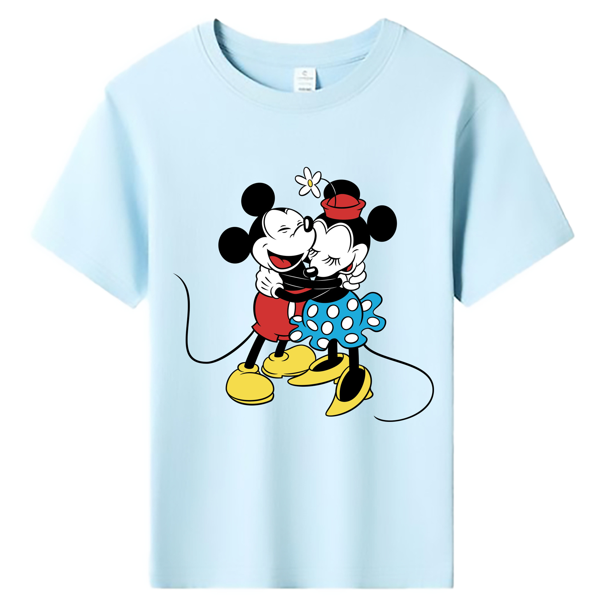 ミッキーマウス Mickey Mouse 綿100％キッズTシャツ（フロントプリント）